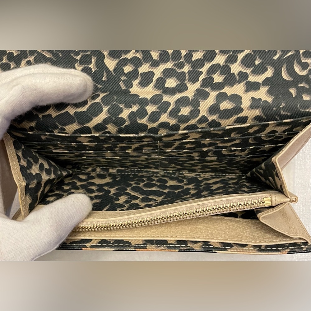 “See By Chloe” Authentic Vintage Leopard Print Long Wallet - Picture 10 of 16
